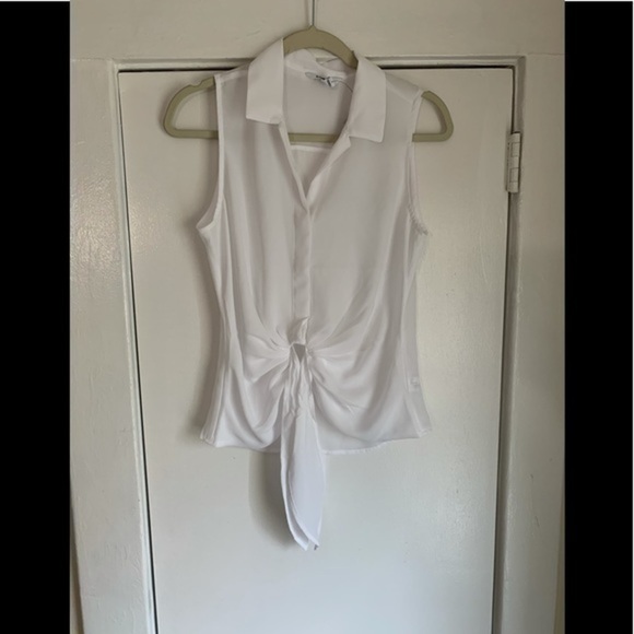 Express White tie up Top Small - Picture 1 of 7